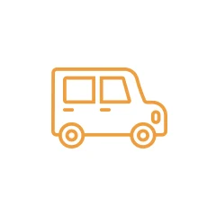 車でお越しの方