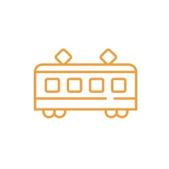 電車でお越しの方